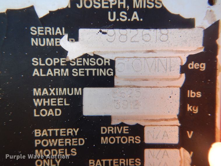 image for item DB7825 Snorkel TB-37RFO  boom lift