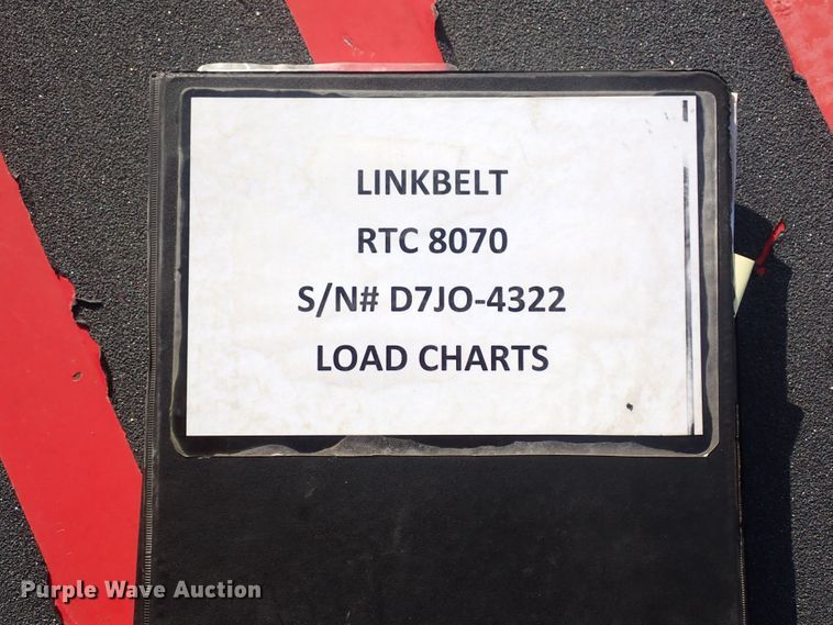 image for item DF5077 2000 Link Belt RTC 8070  crane