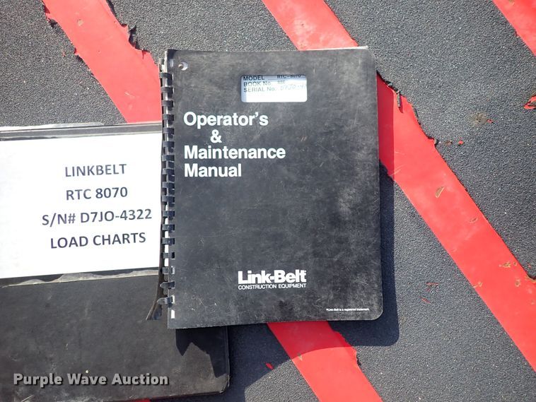 image for item DF5077 2000 Link Belt RTC 8070  crane