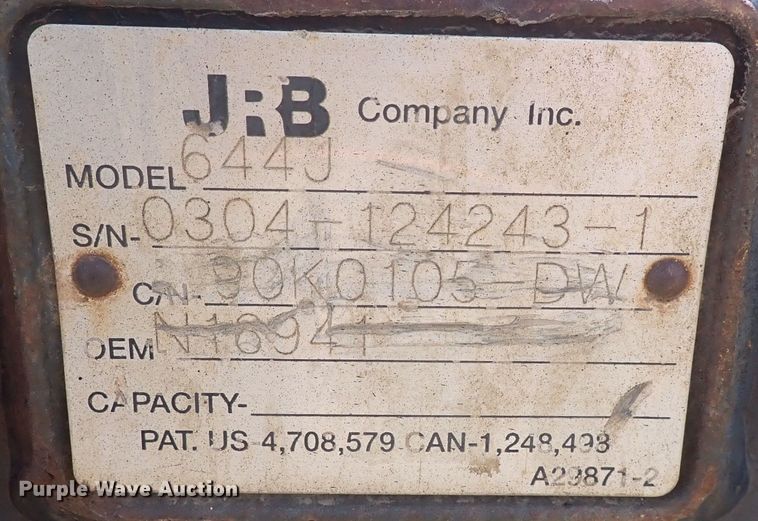 image for item DF8337 2005 John Deere 644J  wheel loader