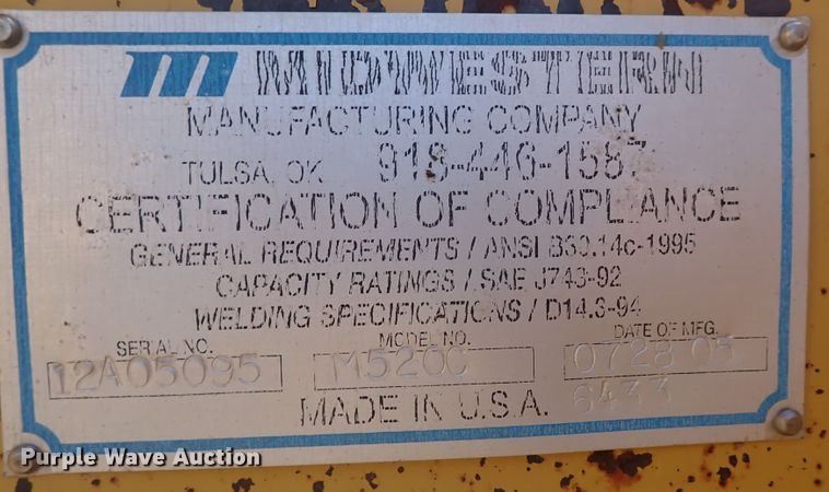 image for item DJ7598 2004 John Deere 650H LT  pipelayer