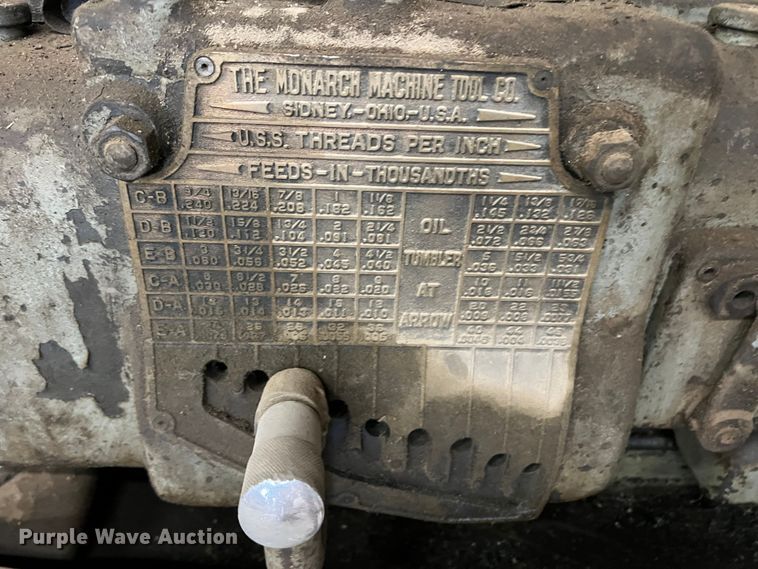 image for item DJ7692 Monarch  lathe