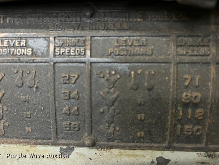 image for item DJ7692 Monarch  lathe