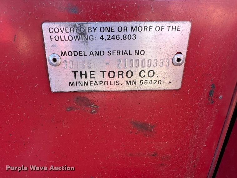 image for item DJ7698 Toro Groundmaster 375-D  lawn mower