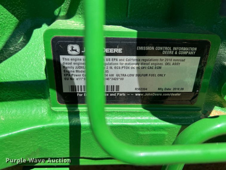 image for item DJ7700 2018 John Deere 5045E  MFWD tractor