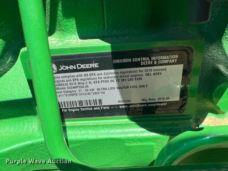 image for item DJ7700 2018 John Deere 5045E  MFWD tractor