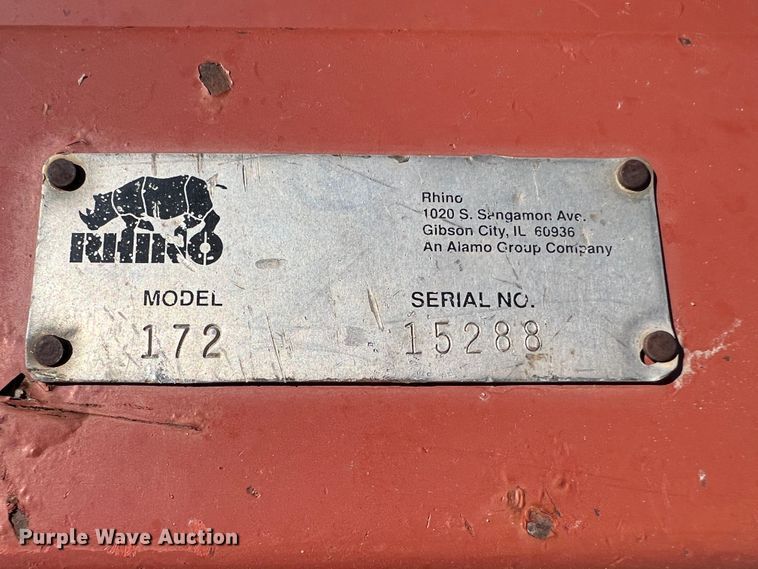 image for item DJ7701 Rhino 172  rotary mower