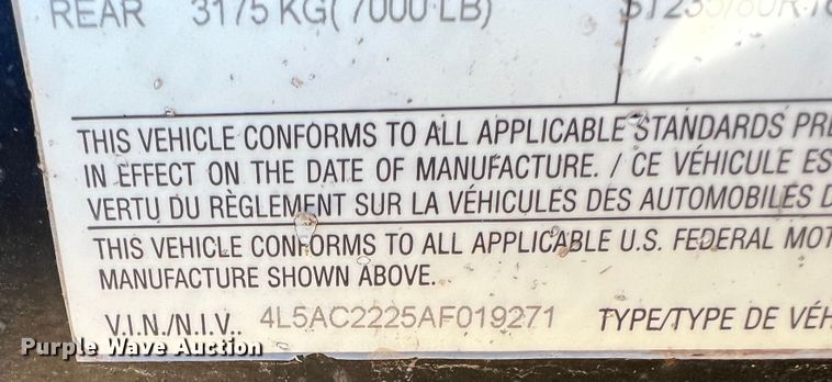 image for item DJ7703 2010 Behnke  sprayer trailer