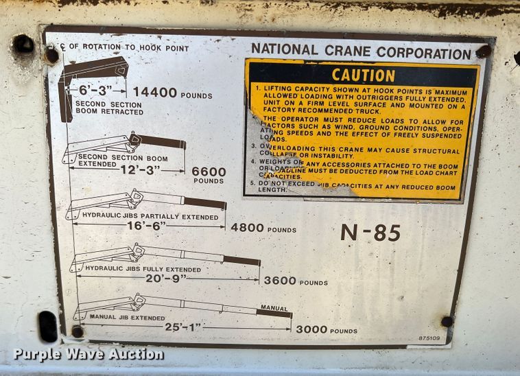 image for item DJ7707 2004 Freightliner FL70  crane truck