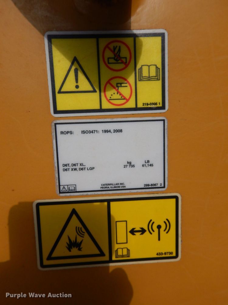 image for item DK0389 2014 Caterpillar D6T XW VP  dozer