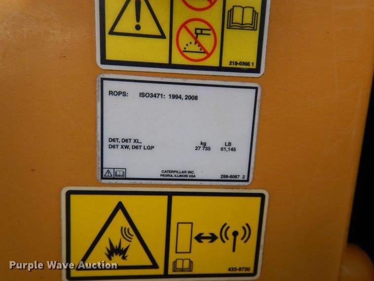 image for item DK0389 2014 Caterpillar D6T XW VP  dozer