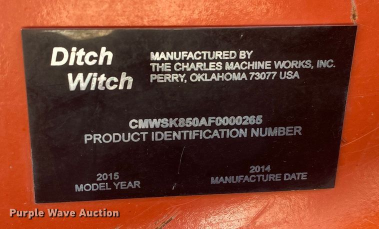 image for item DK6397 2015 Ditch Witch SK850  compact utility loader