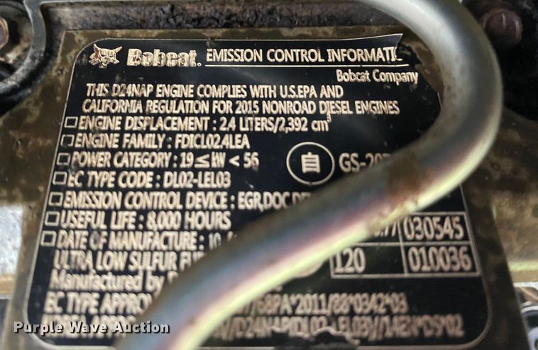 image for item DK6398 2016 Bobcat T650  tracked skid steer loader