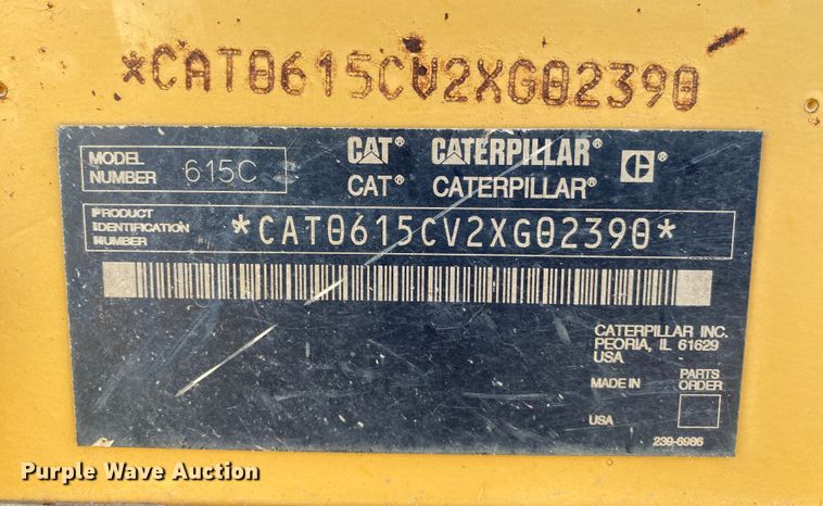 image for item DK6418 Caterpillar 615C  elevating scraper