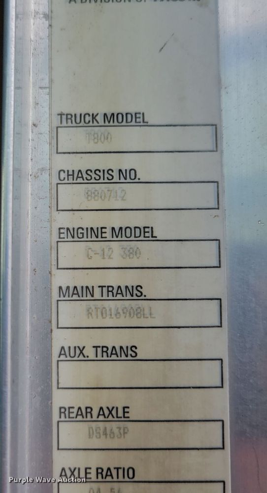 image for item DM2485 2001 Kenworth T800  dump truck