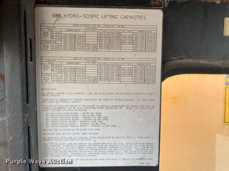 image for item DM4185 Badger 670  wheeled excavator