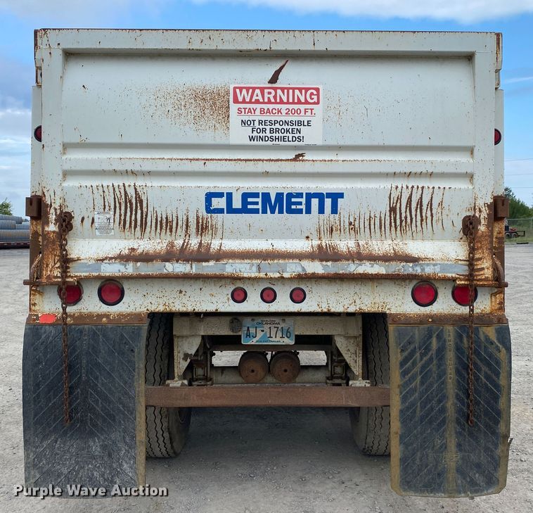 image for item DM4203 2009 Clement 2AT1210S  end dump pup trailer