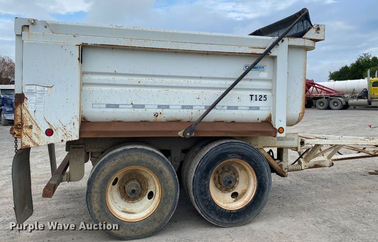 image for item DM4203 2009 Clement 2AT1210S  end dump pup trailer