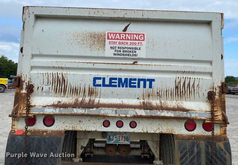 image for item DM4203 2009 Clement 2AT1210S  end dump pup trailer