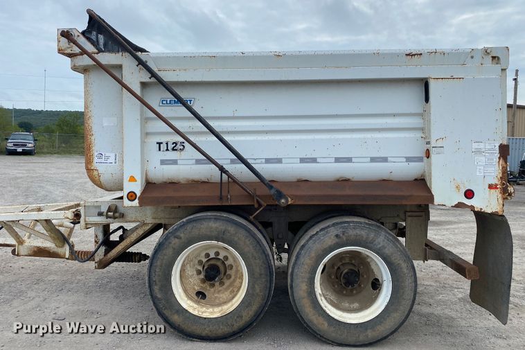 image for item DM4203 2009 Clement 2AT1210S  end dump pup trailer
