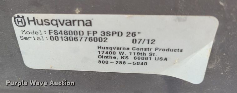 image for item DM7988 2012 Husqvarna FS4800D  concrete saw
