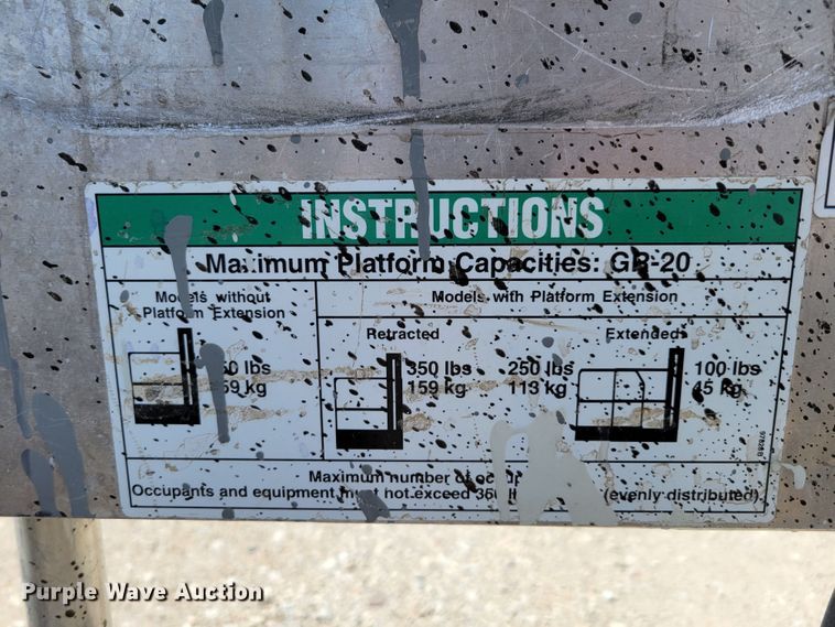 image for item DM7992 (2) Genie GR-20 scissor lifts