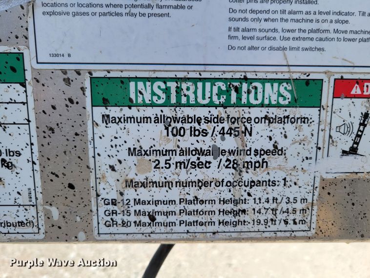 image for item DM7992 (2) Genie GR-20 scissor lifts