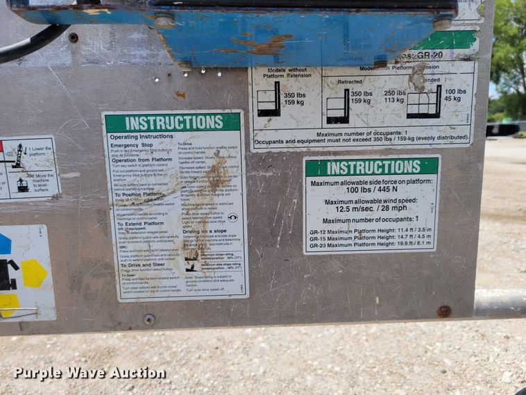 image for item DM7992 (2) Genie GR-20 scissor lifts