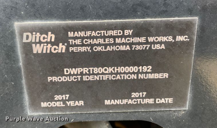 image for item DN5157 2017 Ditch Witch RT80 Quad  vibratory cable plow