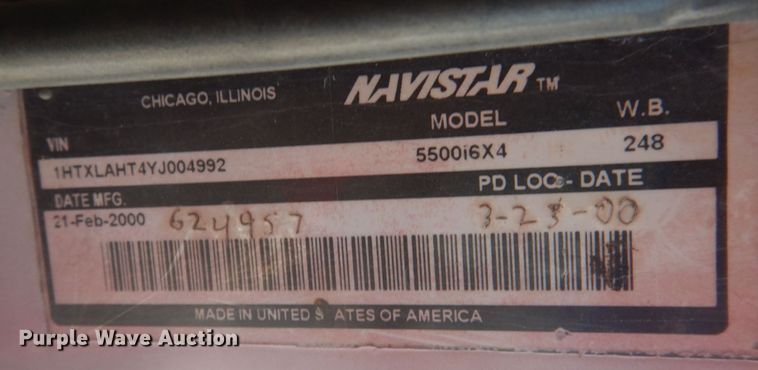 image for item DP0308 2000 International 5500i  ready mix truck