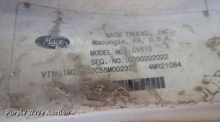 image for item DP0310 2005 Mack CV513  ready mix truck
