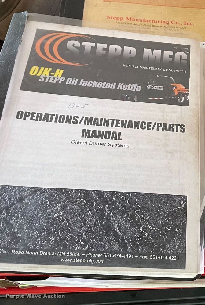 image for item DQ7215 2015 Stepp Manufacturing OJG275  melter applicator