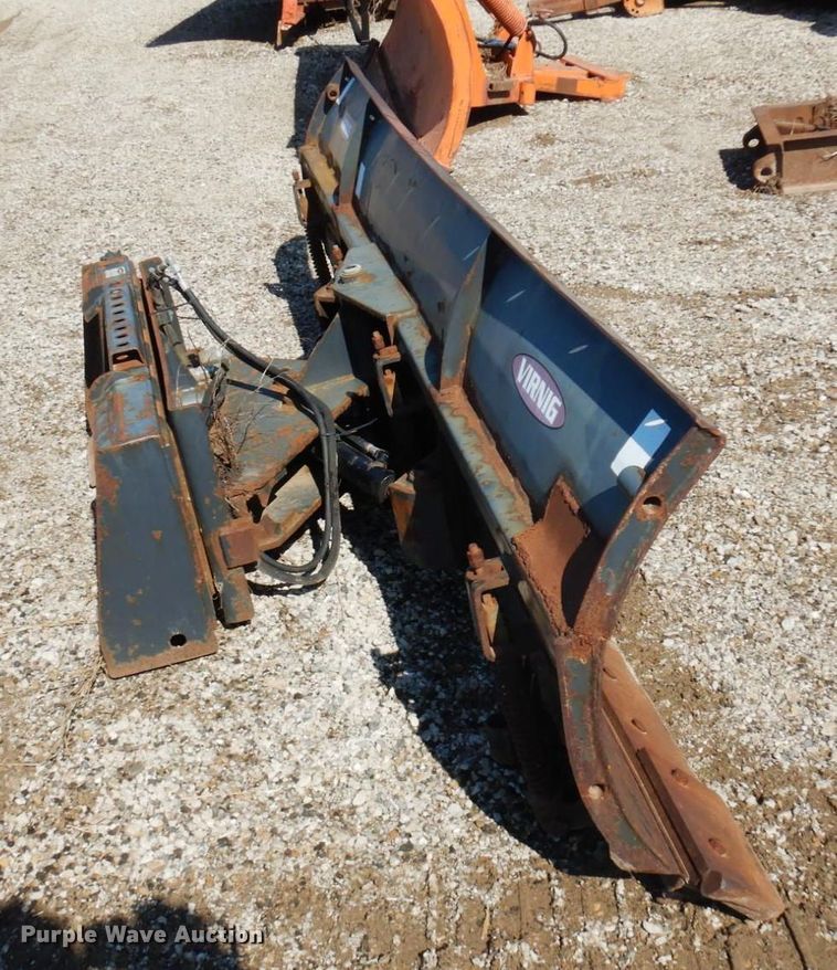 image for item DQ7228 Virnig  skid steer dozer blade with snow pusher
