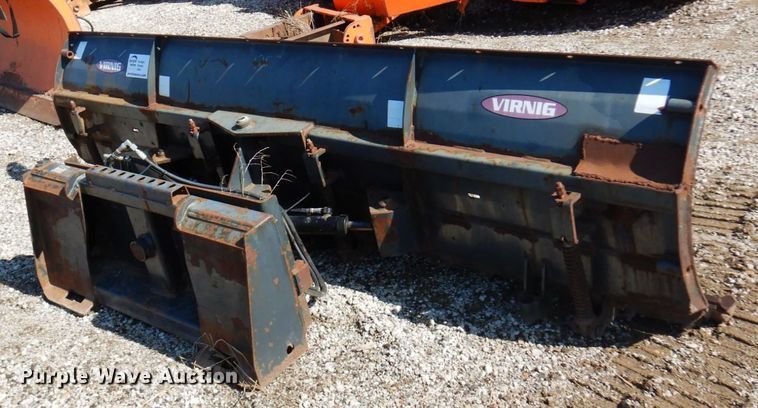 image for item DQ7228 Virnig  skid steer dozer blade with snow pusher