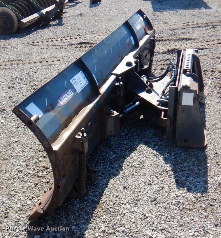 image for item DQ7228 Virnig  skid steer dozer blade with snow pusher