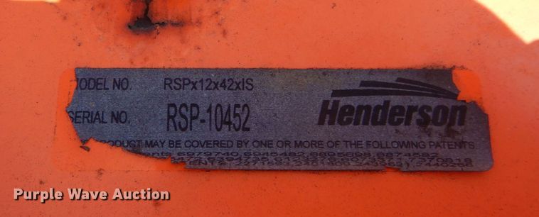 image for item DQ7237 Henderson RSPx12x42xIS  snow plow