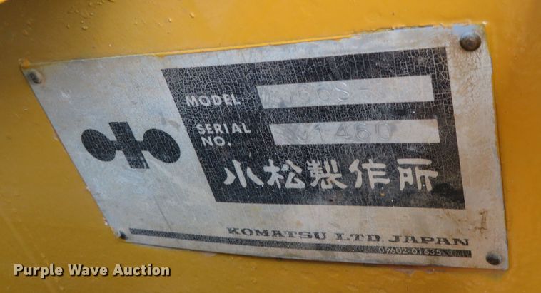 image for item DR0099 1987 Komatsu D66S-1  track loader