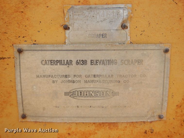 image for item DR1982 1977 Caterpillar 613B  elevating scraper