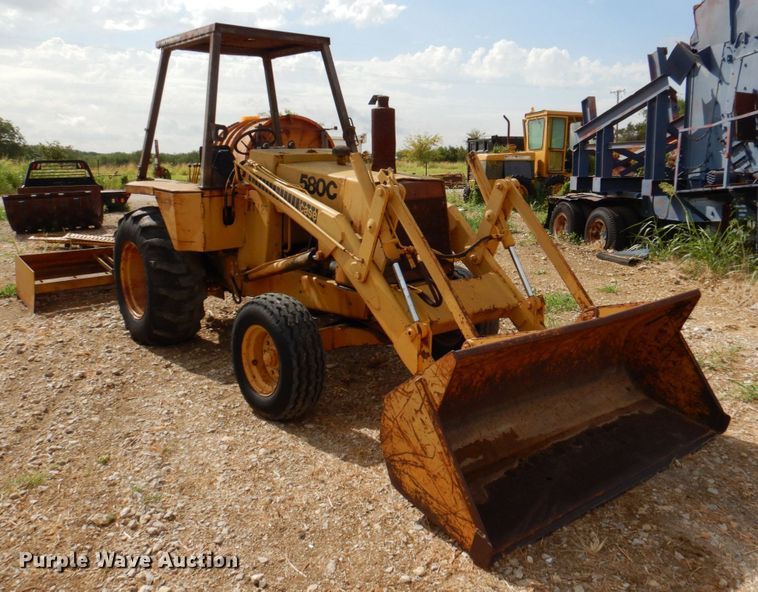image for item DR1990 1977 Case 580C  landscape tractor
