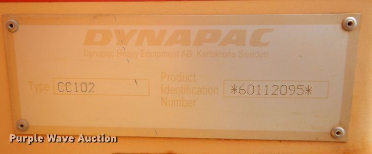 image for item DR1991 1996 Dynapac CC102  double drum vibratory roller