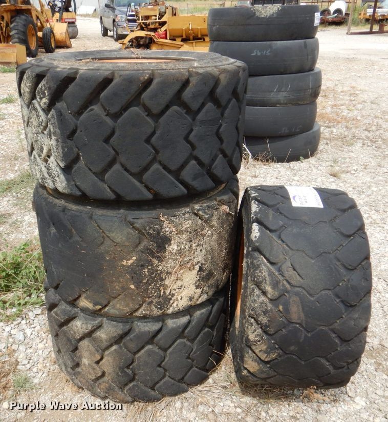 image for item DR1994 (4) Galaxy skid steer tires and wheels