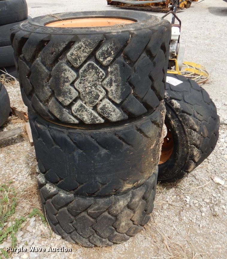 image for item DR1994 (4) Galaxy skid steer tires and wheels