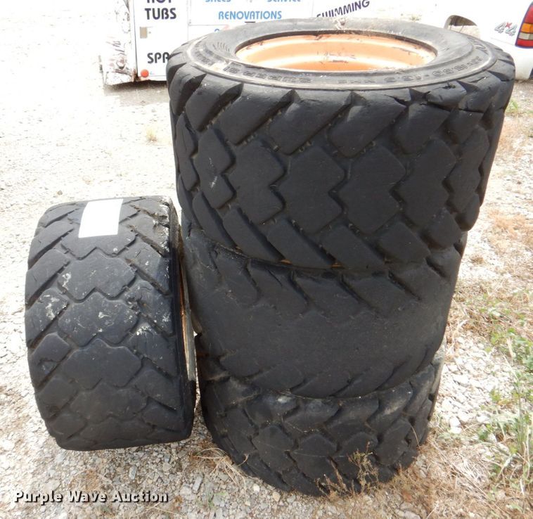 image for item DR1994 (4) Galaxy skid steer tires and wheels