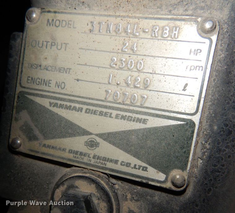 image for item DS1374 Yanmar B3  mini excavator