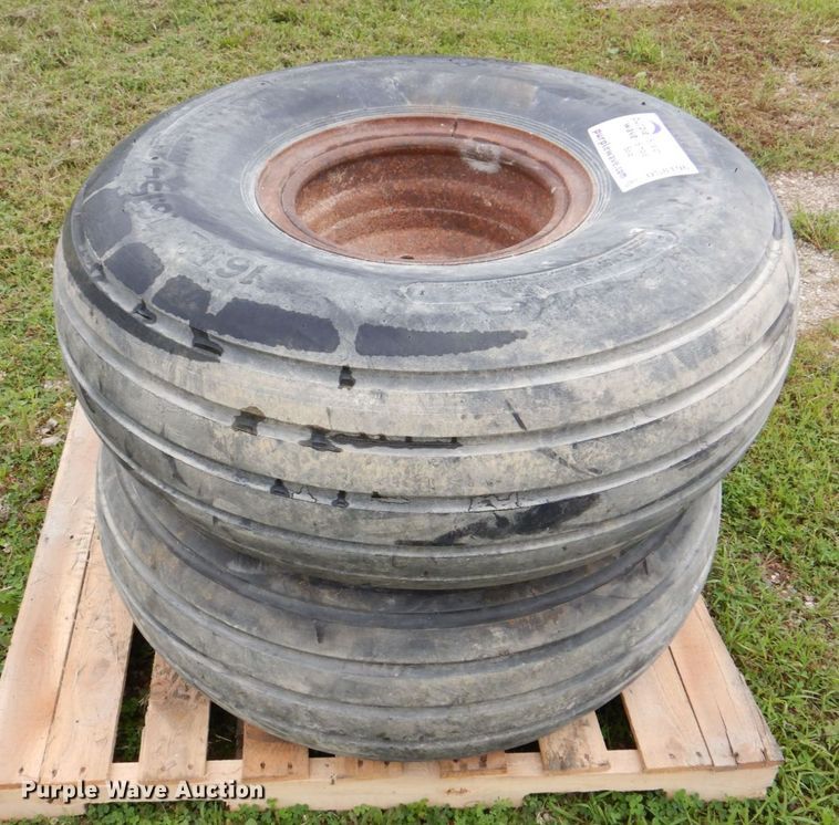 image for item DS8196 (2) American Farmer 16.5L-16.SL tires and wheels