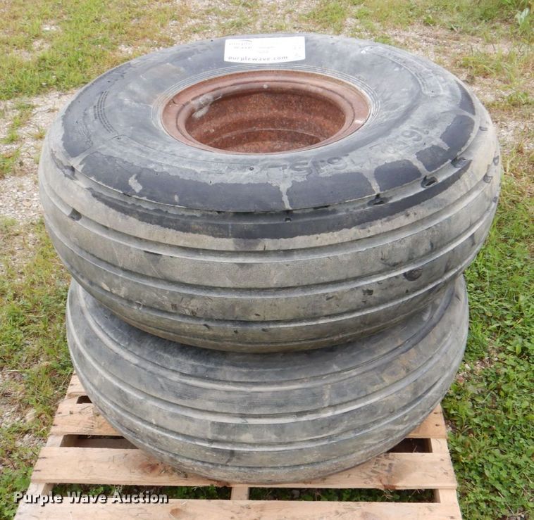 image for item DS8196 (2) American Farmer 16.5L-16.SL tires and wheels