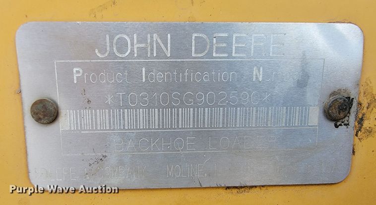 image for item JC9635 2002 John Deere 310SG  backhoe