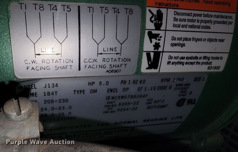 image for item JC9637 Speedaire  air compressor