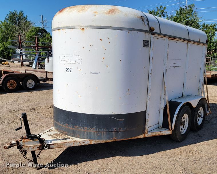 image for item JC9642 1988 Ponderosa  enclosed cargo trailer