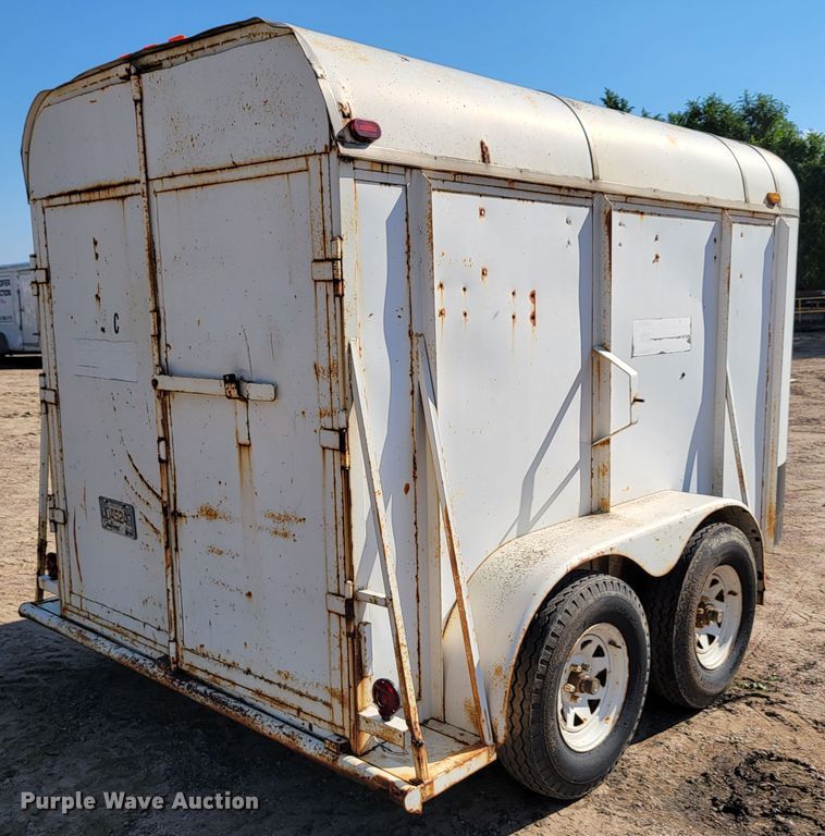 image for item JC9642 1988 Ponderosa  enclosed cargo trailer